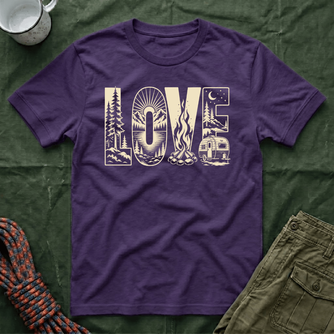 Love Camping Camper Trailer T-Shirt