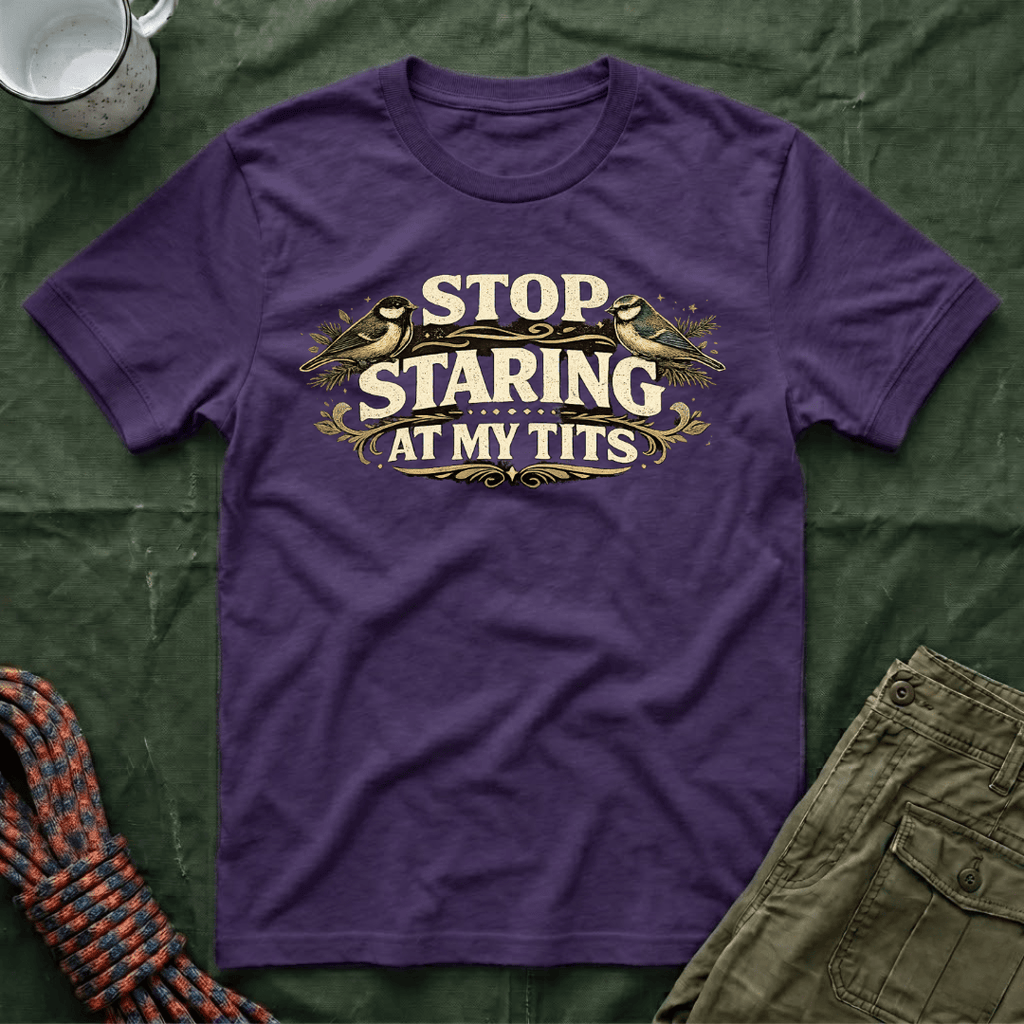 Funny Stop Staring At My Tits Classic T-Shirt