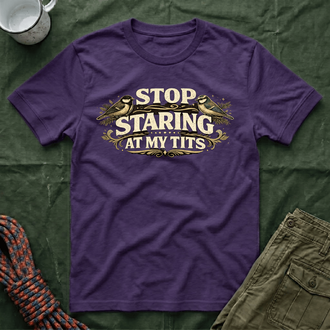 Funny Stop Staring At My Tits Classic T-Shirt