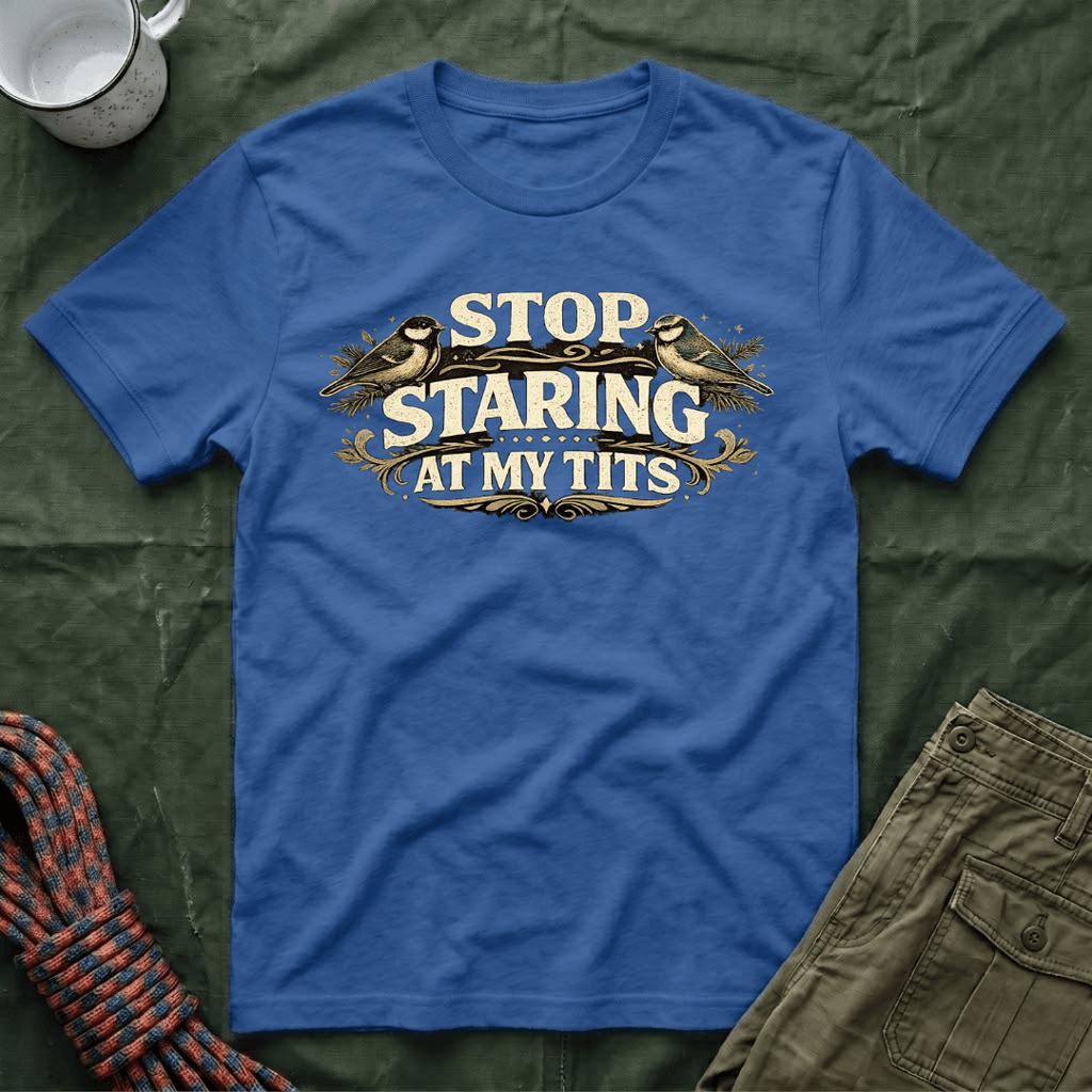 Funny Stop Staring At My Tits Classic T-Shirt