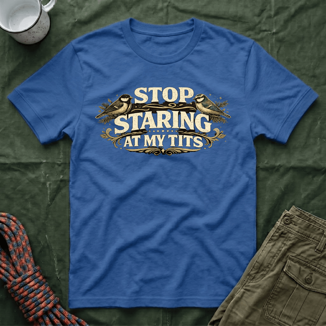 Funny Stop Staring At My Tits Classic T-Shirt