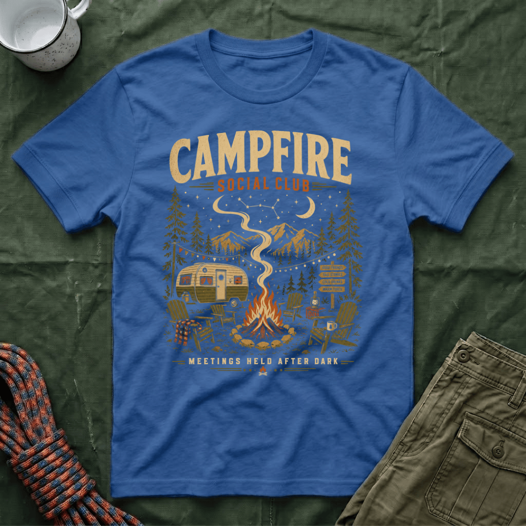 Funny Campfire Social Club T-Shirt