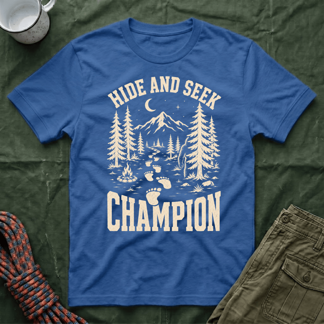 Big Foot Hide And Seek Champion T-Shirt