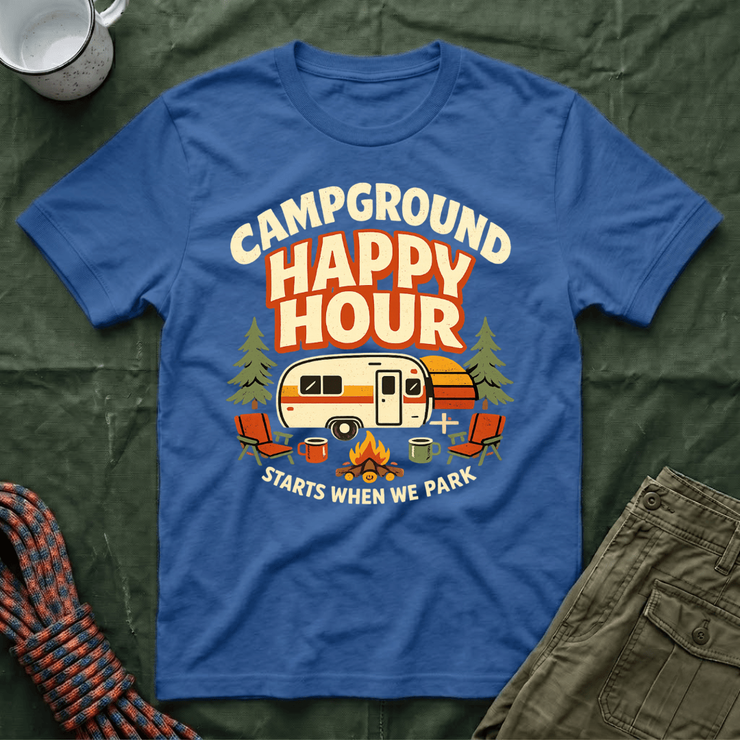 Campground Happy Hour T-Shirt