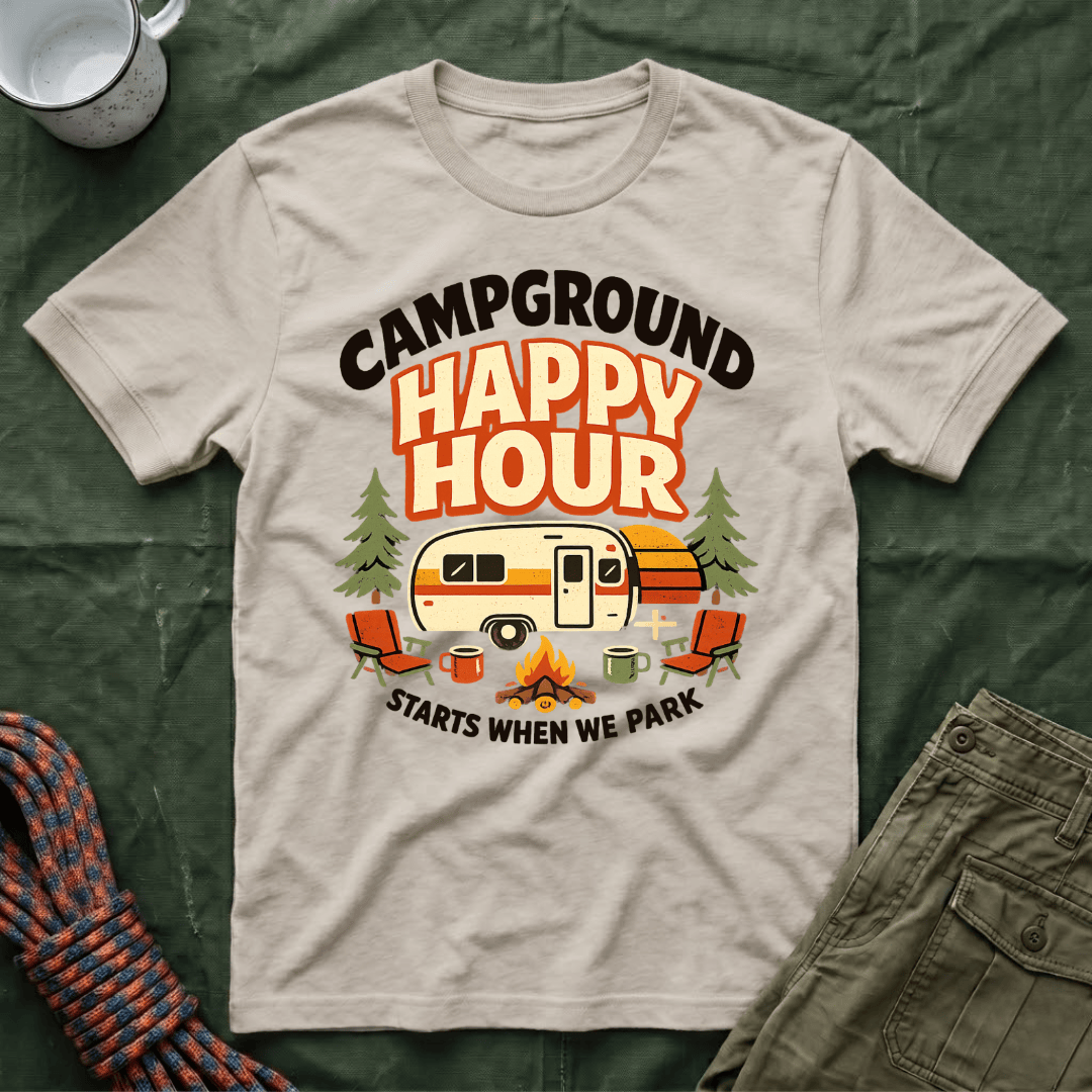 Campground Happy Hour T-Shirt