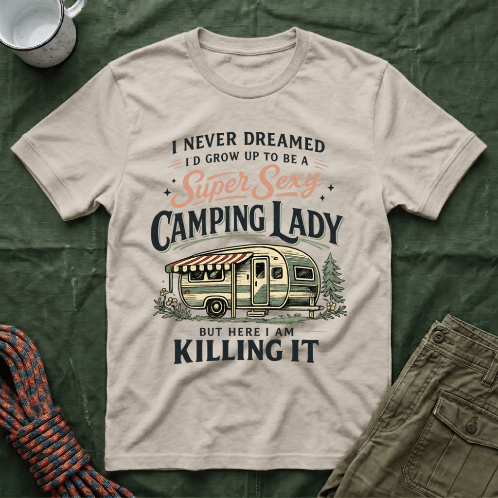 Super Camping Lady T-Shirt