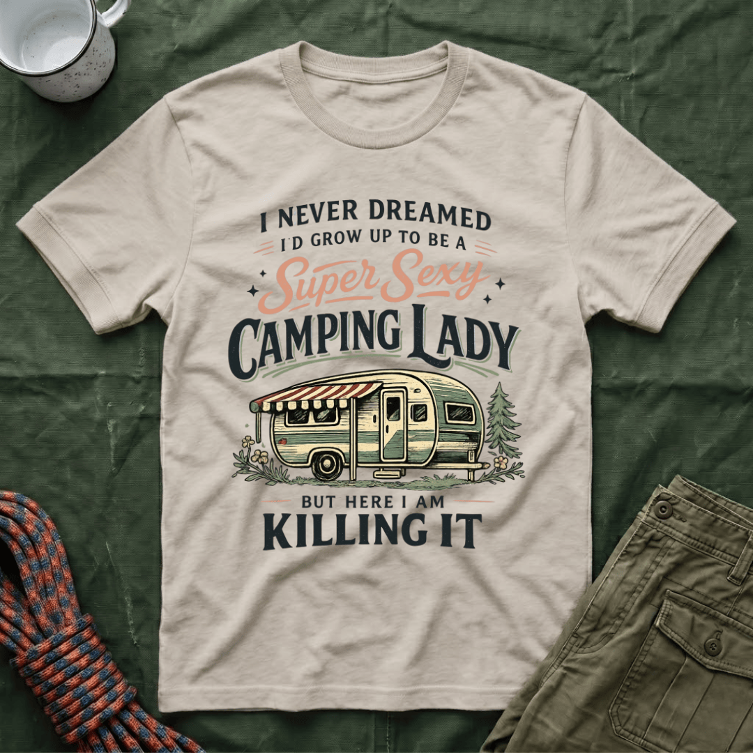 Super Camping Lady T-Shirt