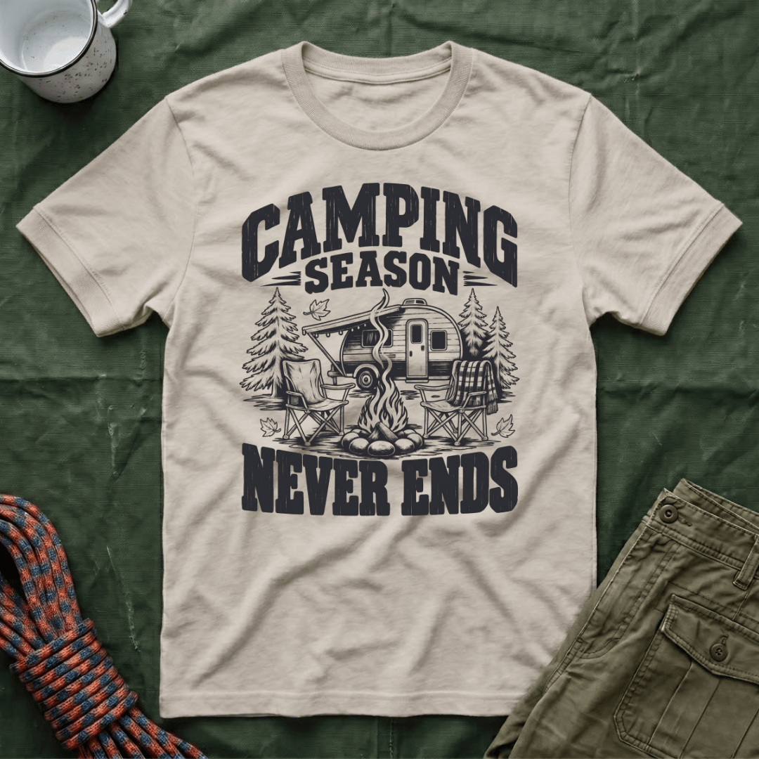 Camping Never Ends T-Shirt