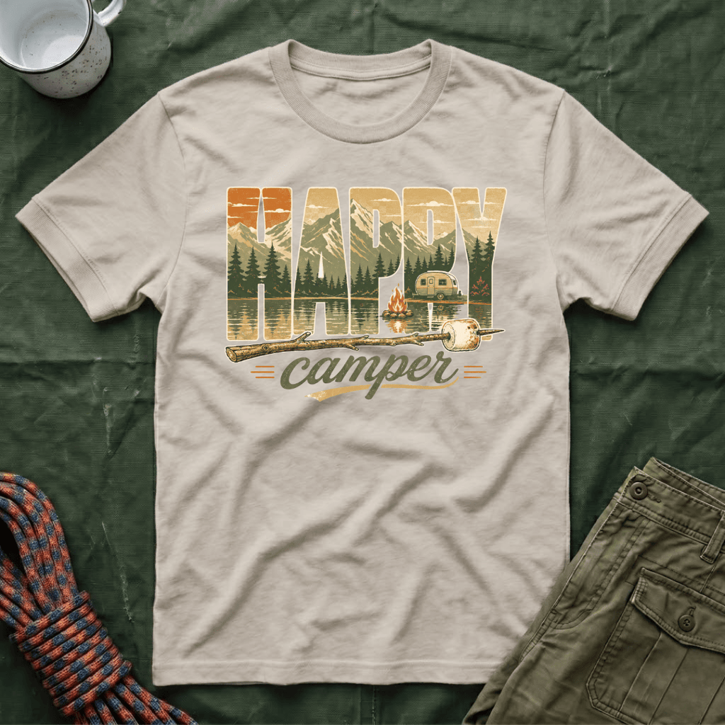 Happy Camper Mountains T-Shirt
