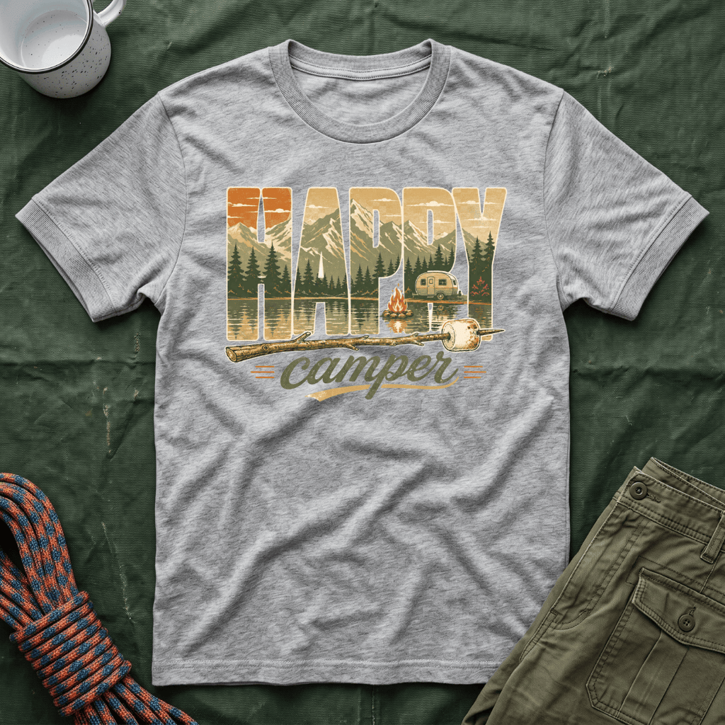 Happy Camper Mountains T-Shirt
