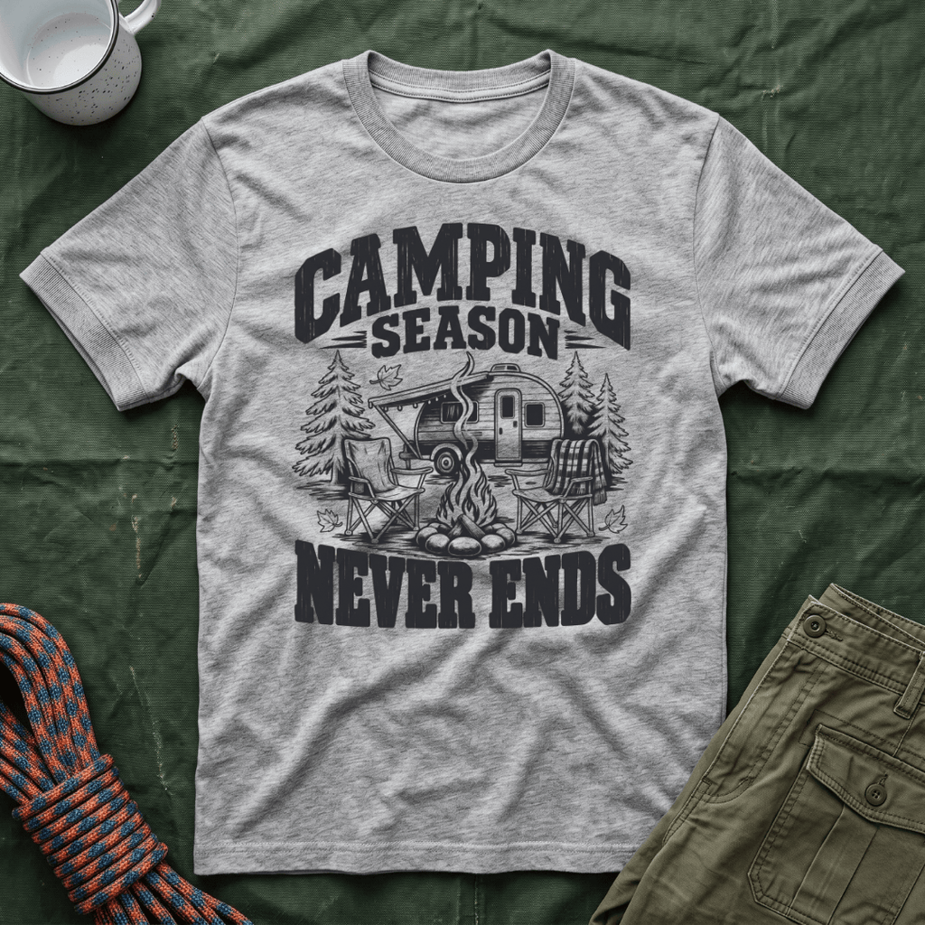 Camping Never Ends T-Shirt