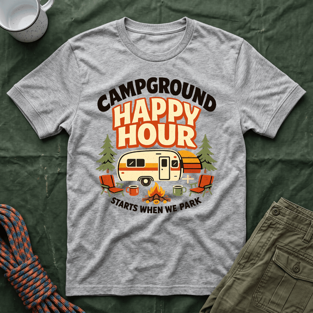 Campground Happy Hour T-Shirt