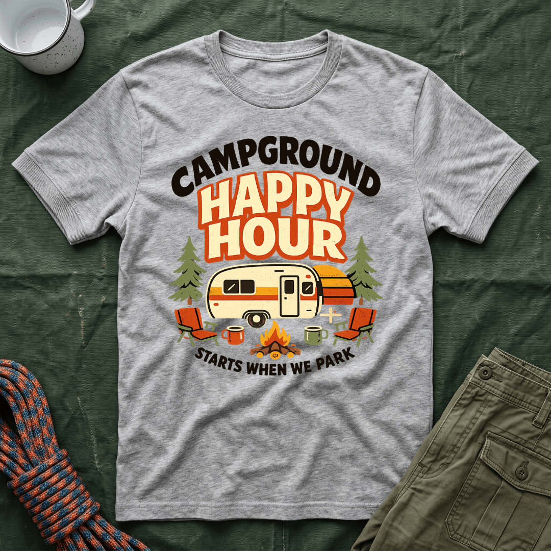 Campground Happy Hour T-Shirt