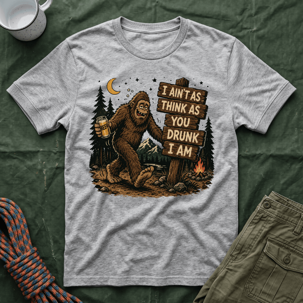 I Ain't As Think As You Drunk I Am Big Foot T-Shirt