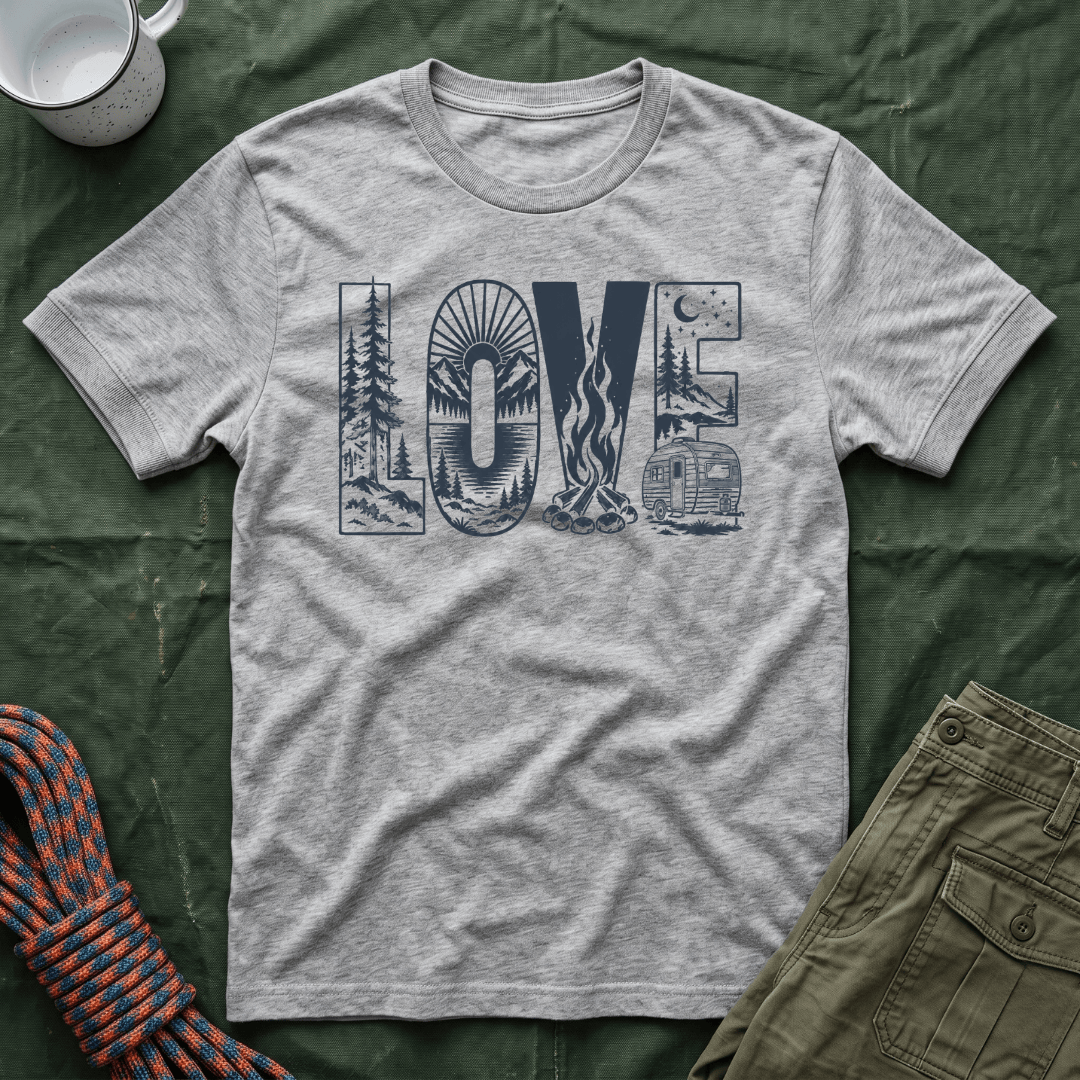 Love Camping Camper Trailer T-Shirt
