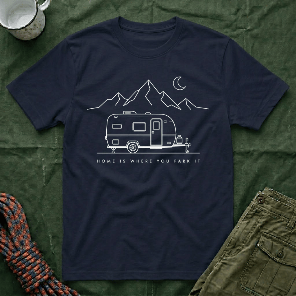 Home Is Where You Park It Camper T-Shirt