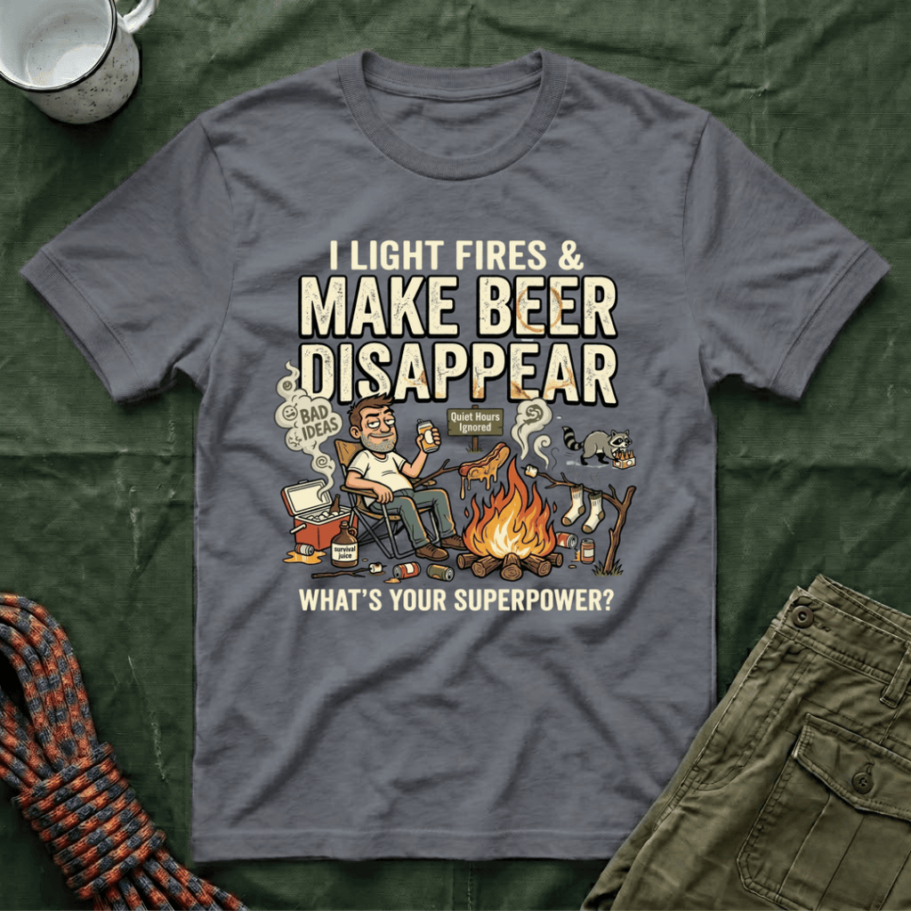 I Light Fires and Make Beer Disappear T-Shirt