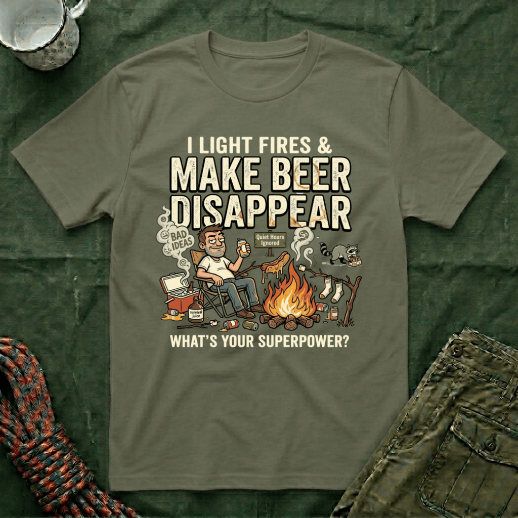 I Light Fires and Make Beer Disappear T-Shirt