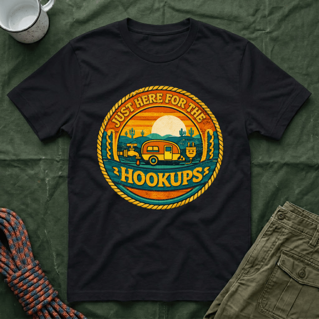Just Here For The Hookups Retro T-Shirt