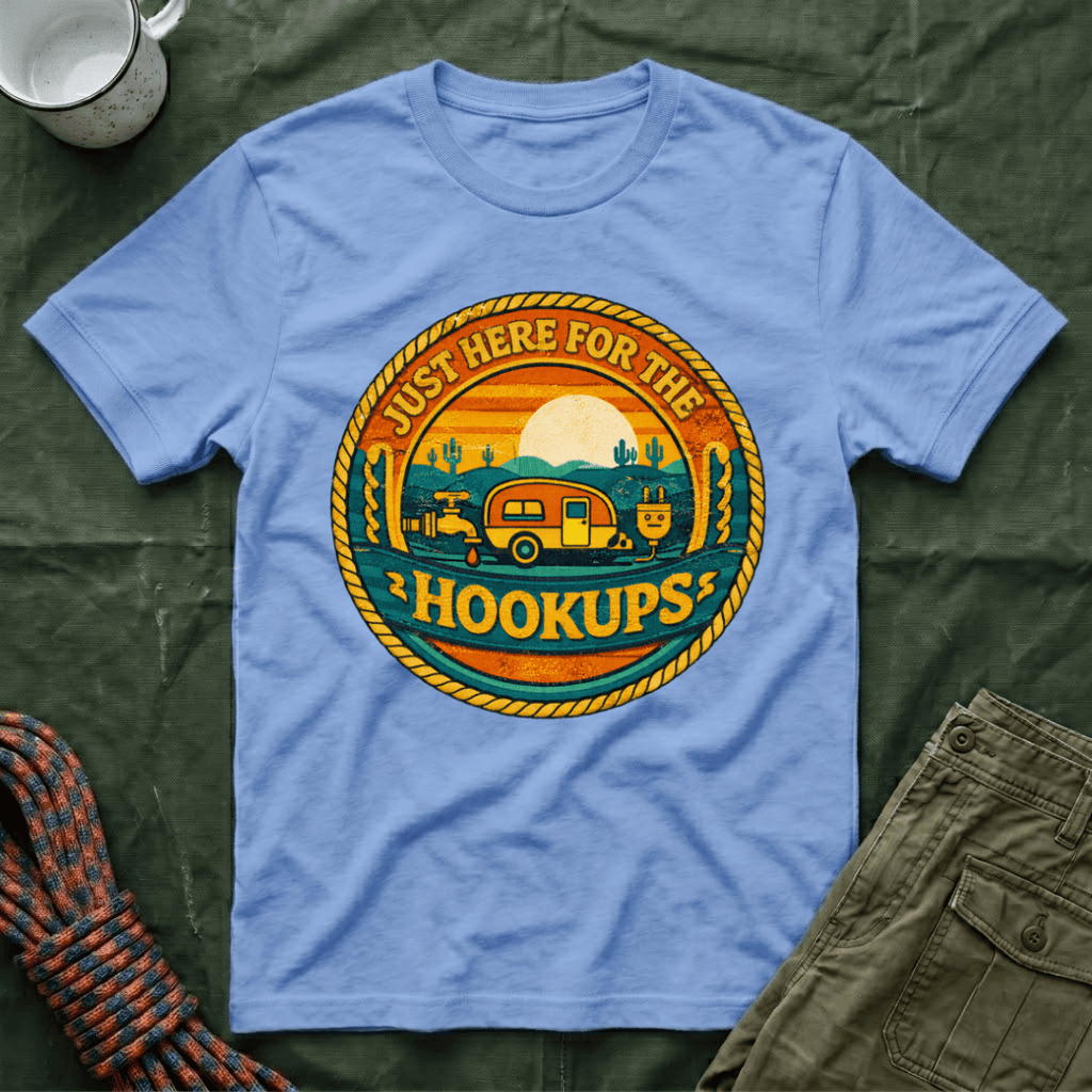 Just Here For The Hookups Retro T-Shirt