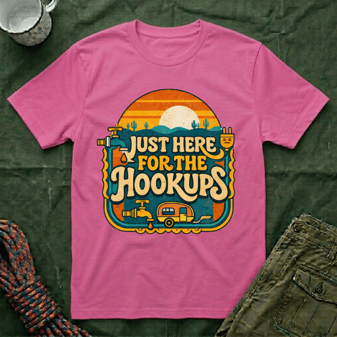 Just Here For The Retro Sunrise T-Shirt