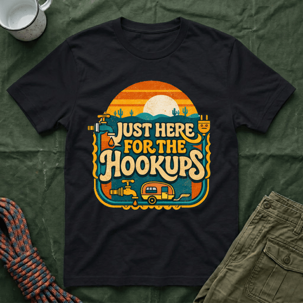 Just Here For The Retro Sunrise T-Shirt