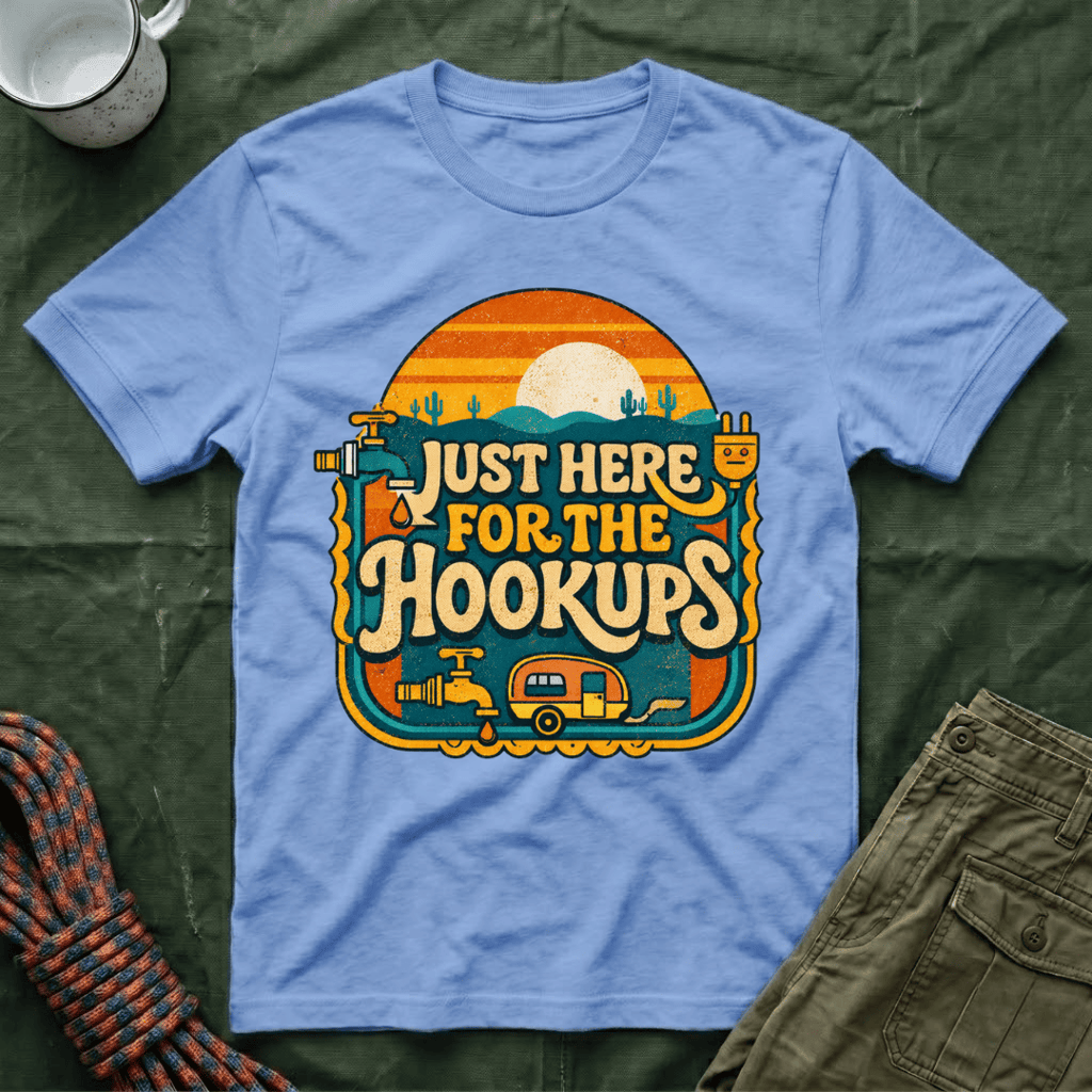 Just Here For The Retro Sunrise T-Shirt