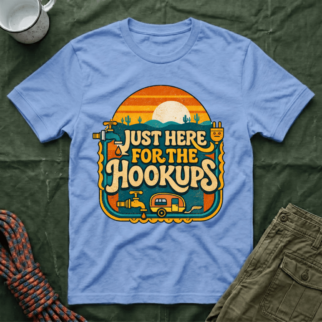 Just Here For The Retro Sunrise T-Shirt