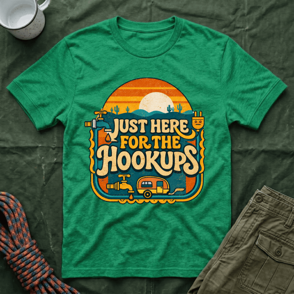 Just Here For The Retro Sunrise T-Shirt