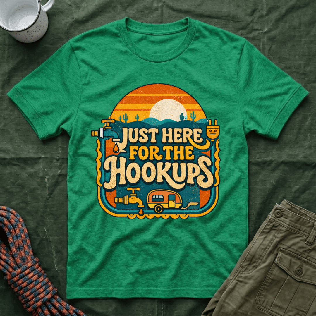 Just Here For The Retro Sunrise T-Shirt