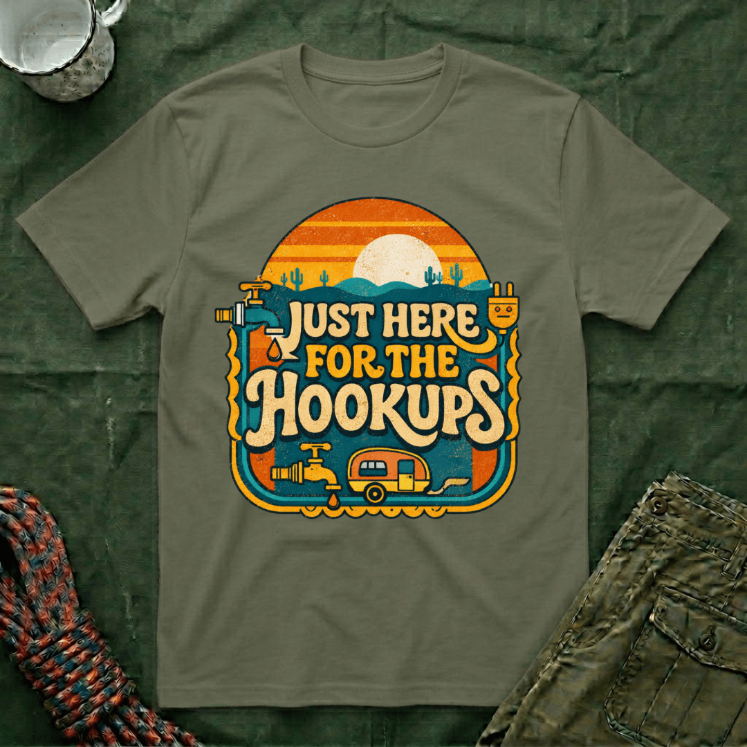 Just Here For The Retro Sunrise T-Shirt