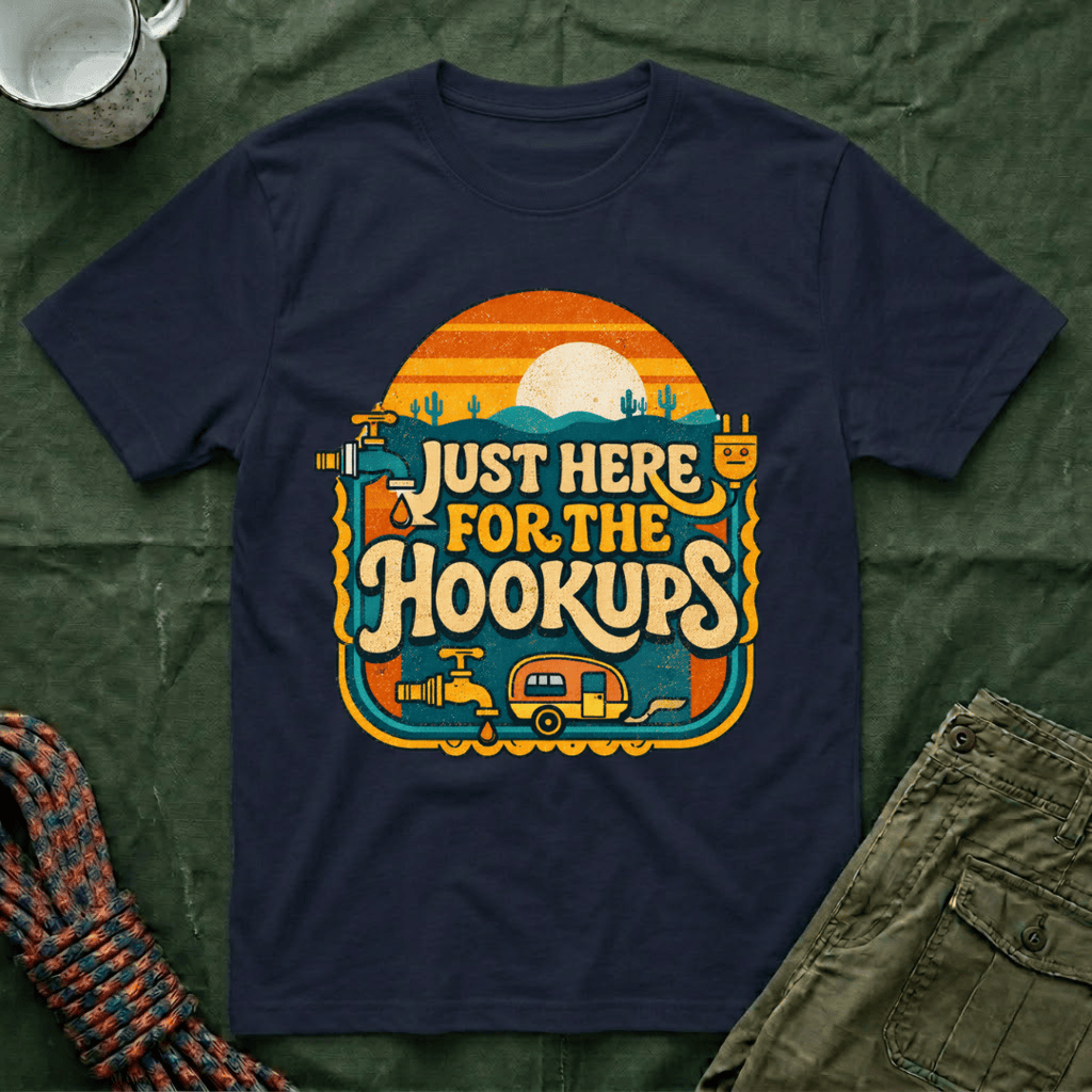 Just Here For The Retro Sunrise T-Shirt