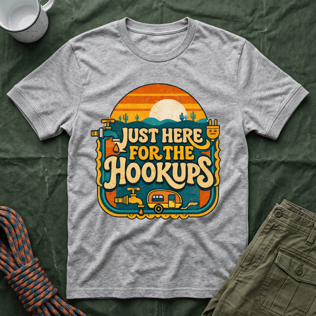 Just Here For The Retro Sunrise T-Shirt