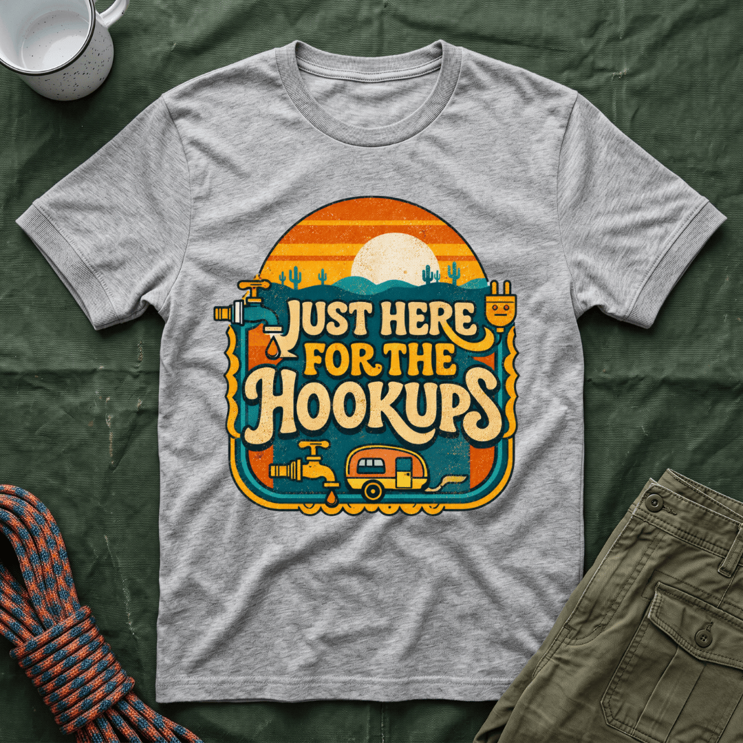Just Here For The Retro Sunrise T-Shirt