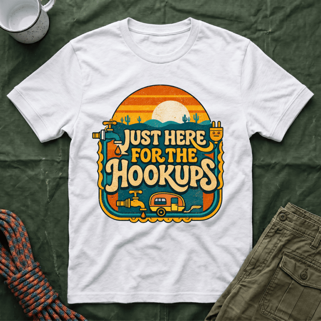 Just Here For The Retro Sunrise T-Shirt