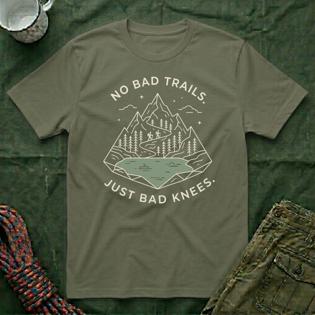 No Bad Trails, Just Bad Knees T-Shirt