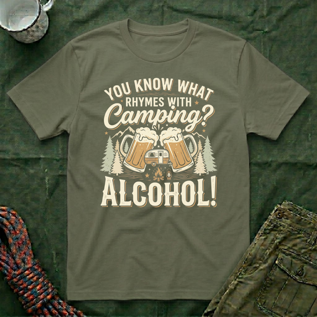 You Know What Rhymes With Camping T-Shirt