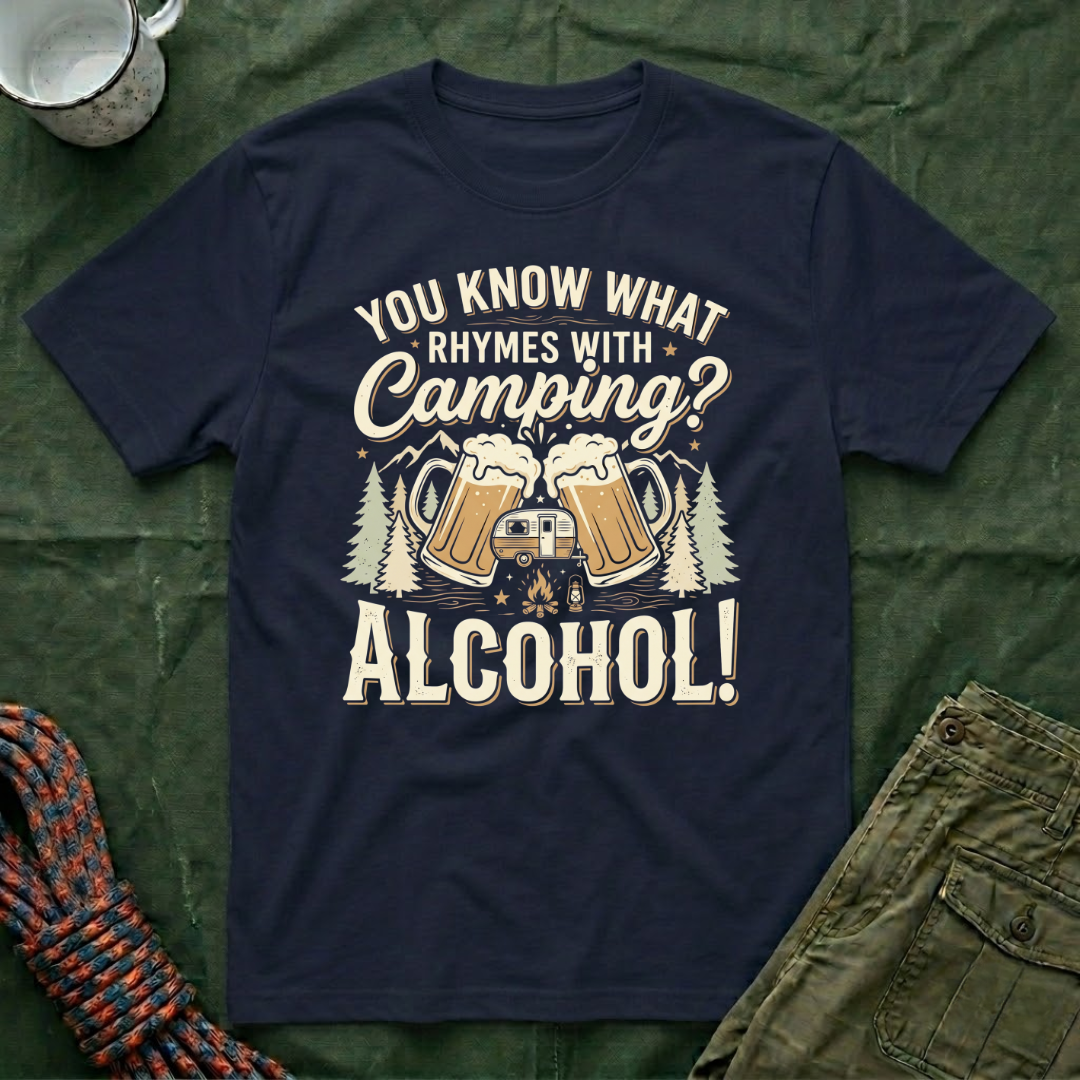 You Know What Rhymes With Camping T-Shirt
