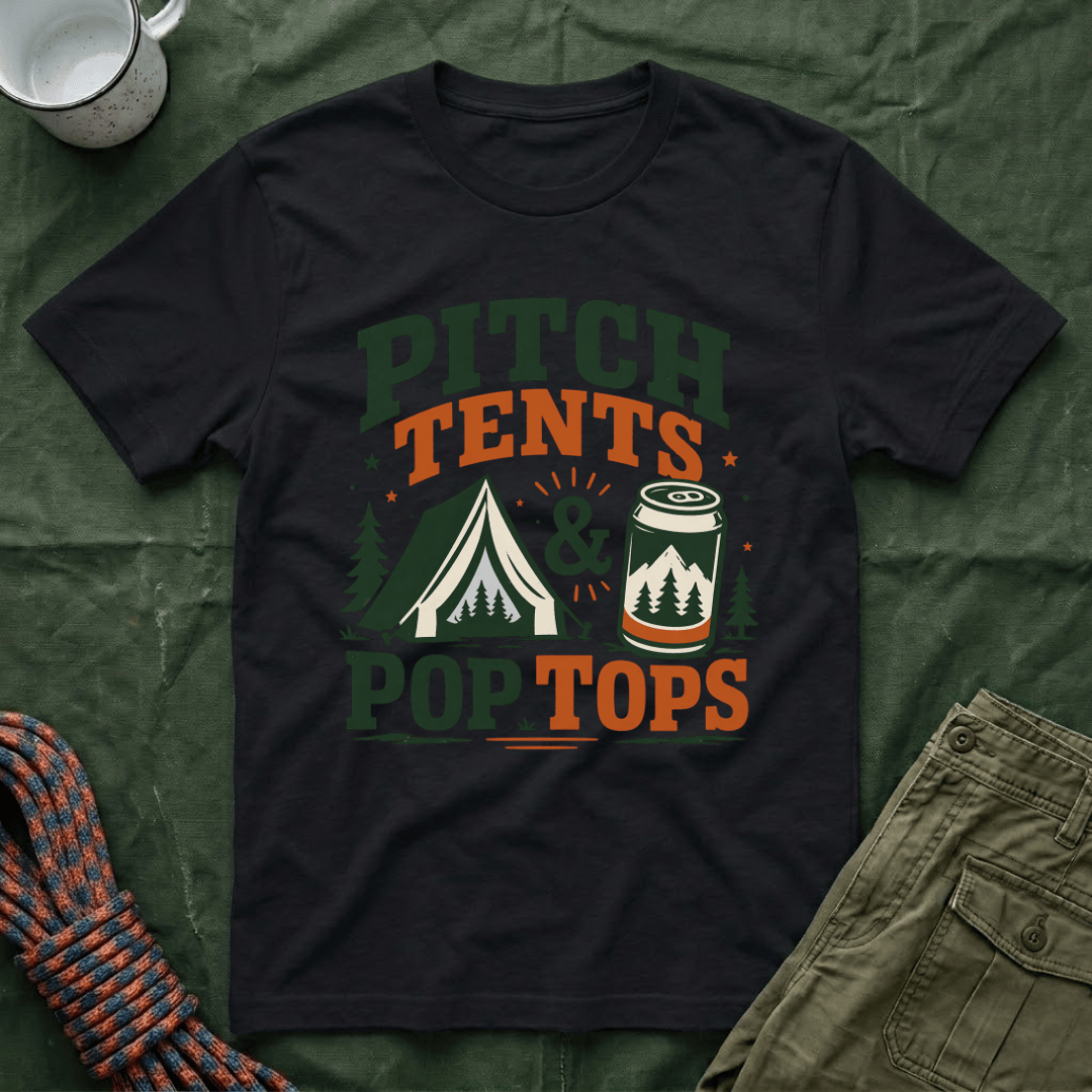 Pitch Tents and Pop Tops T-Shirt