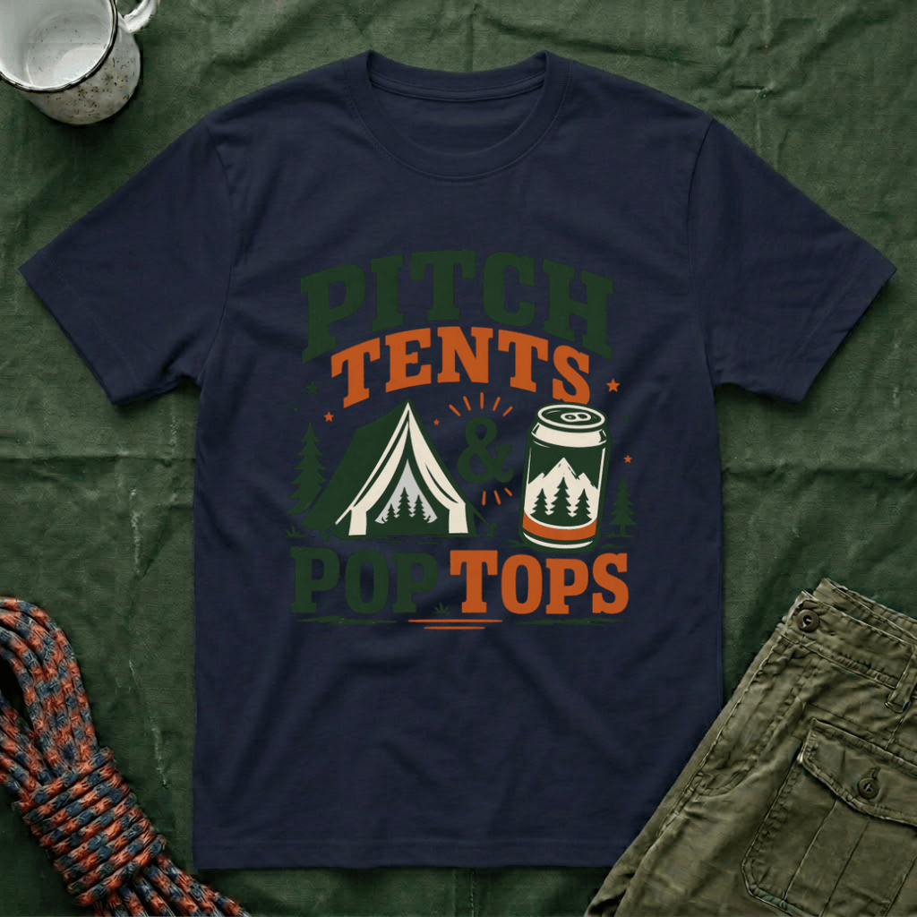 Pitch Tents and Pop Tops T-Shirt