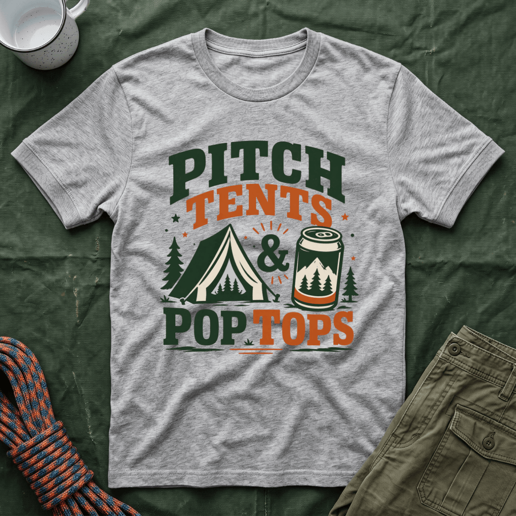 Pitch Tents and Pop Tops T-Shirt