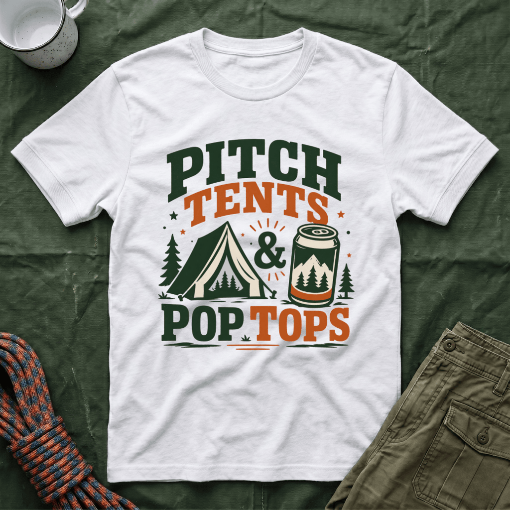 Pitch Tents and Pop Tops T-Shirt