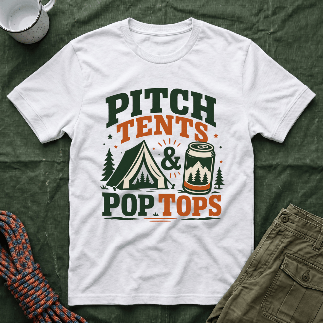 Pitch Tents and Pop Tops T-Shirt