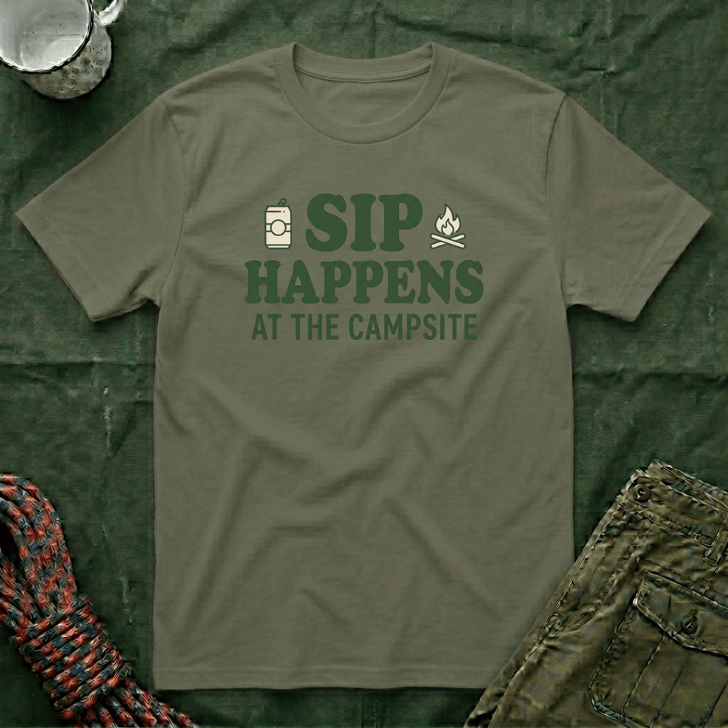 Sip Happens At The Campsite T-Shirt