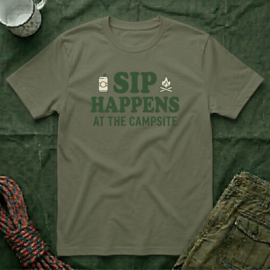 Sip Happens At The Campsite T-Shirt