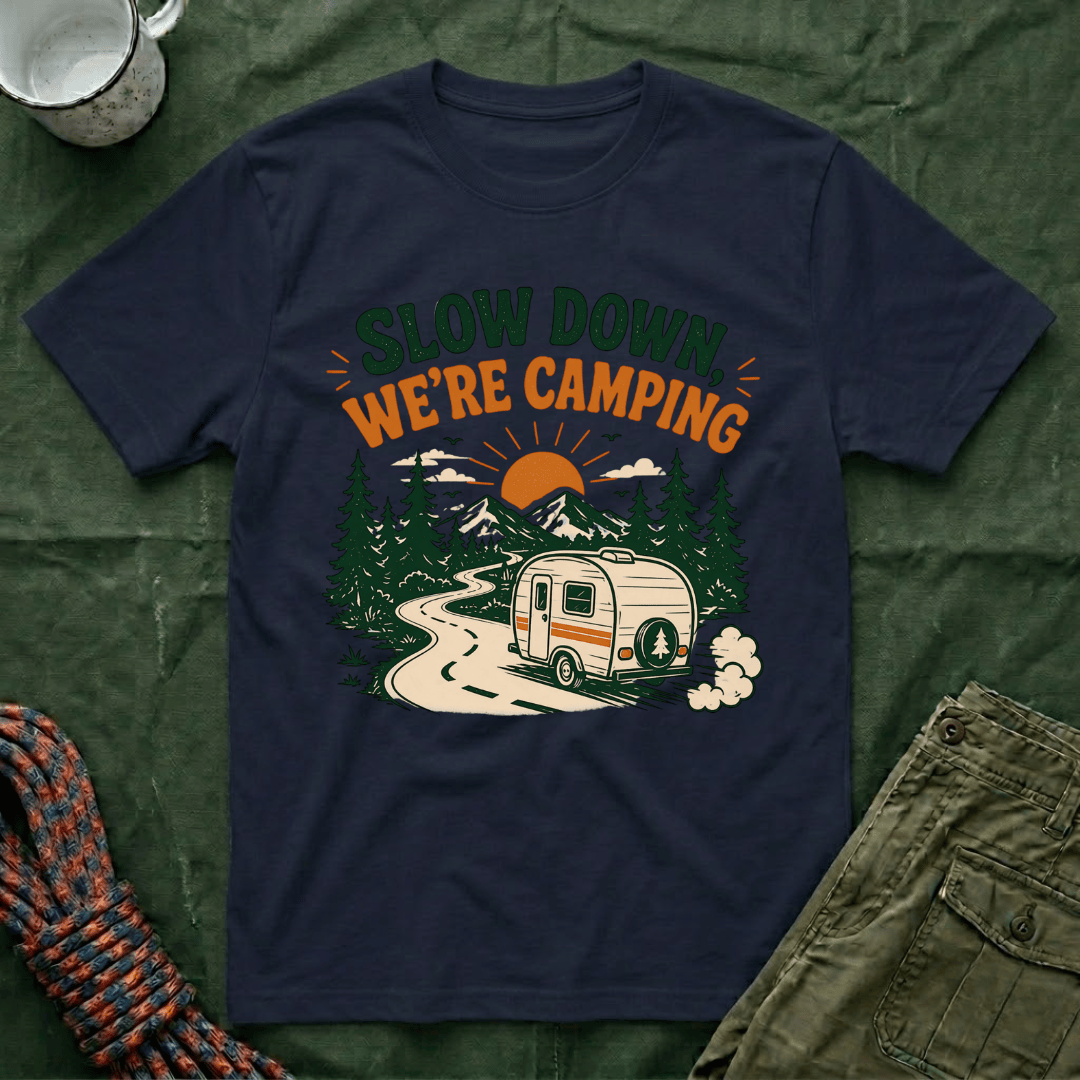 Slow Down We're Camping T-Shirt