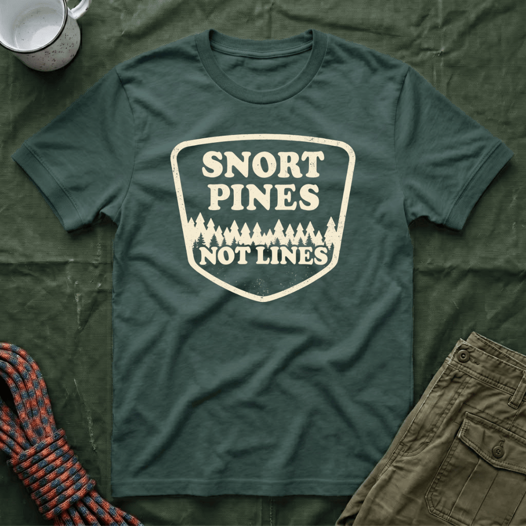 Snort Pines Not Lines T-Shirt