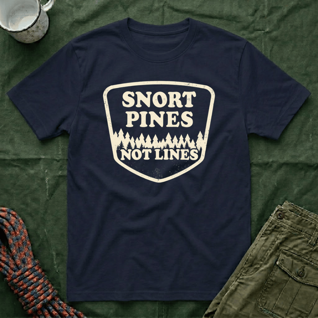 Snort Pines Not Lines T-Shirt