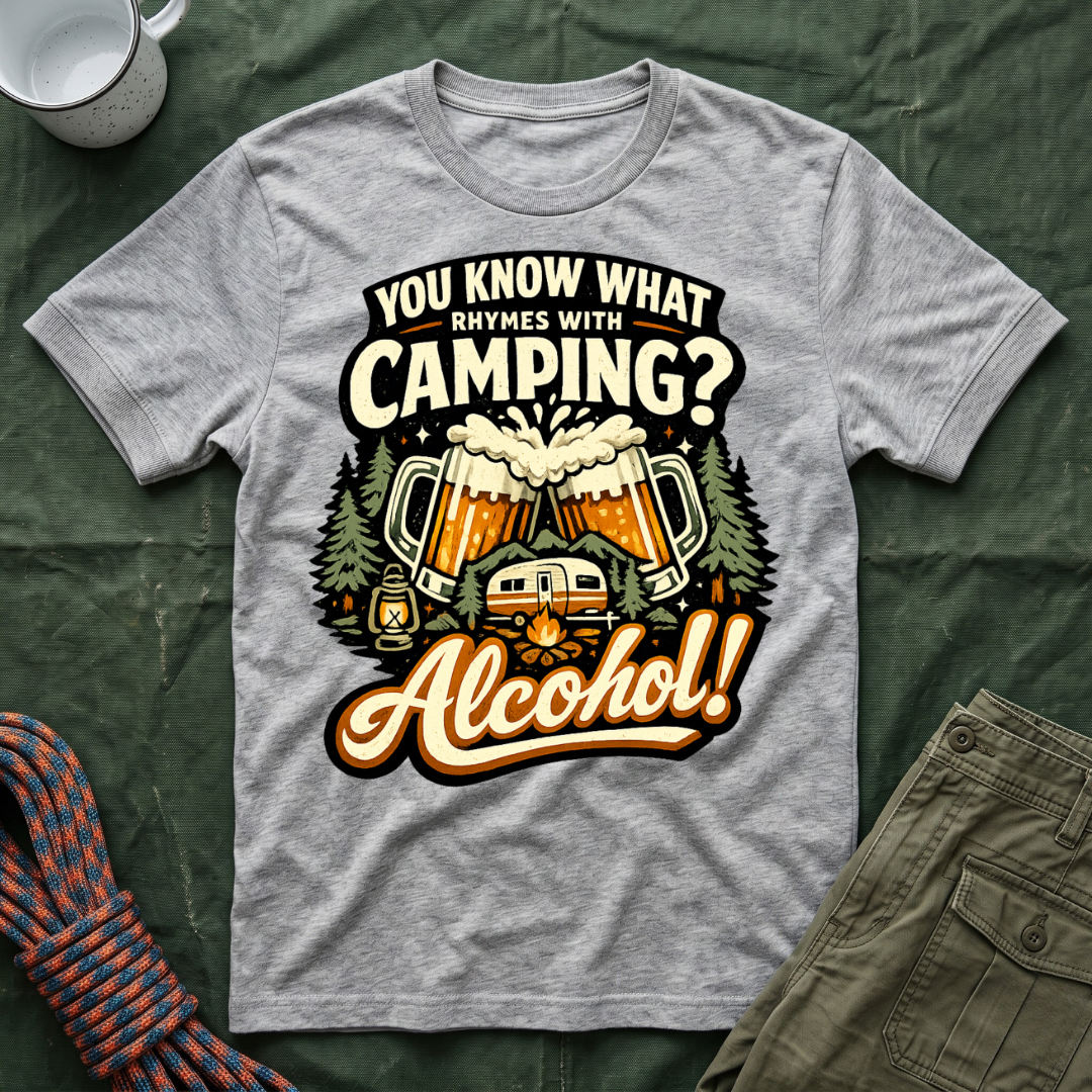 Funny You Know What Rhymes With Camping T-Shirt
