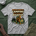 Weekend Forecast Camping With A Chance Of Bigfoot T-Shirt